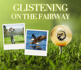 CybGene eagle golf balls gift-set packaging highlights premium craftsmanship.