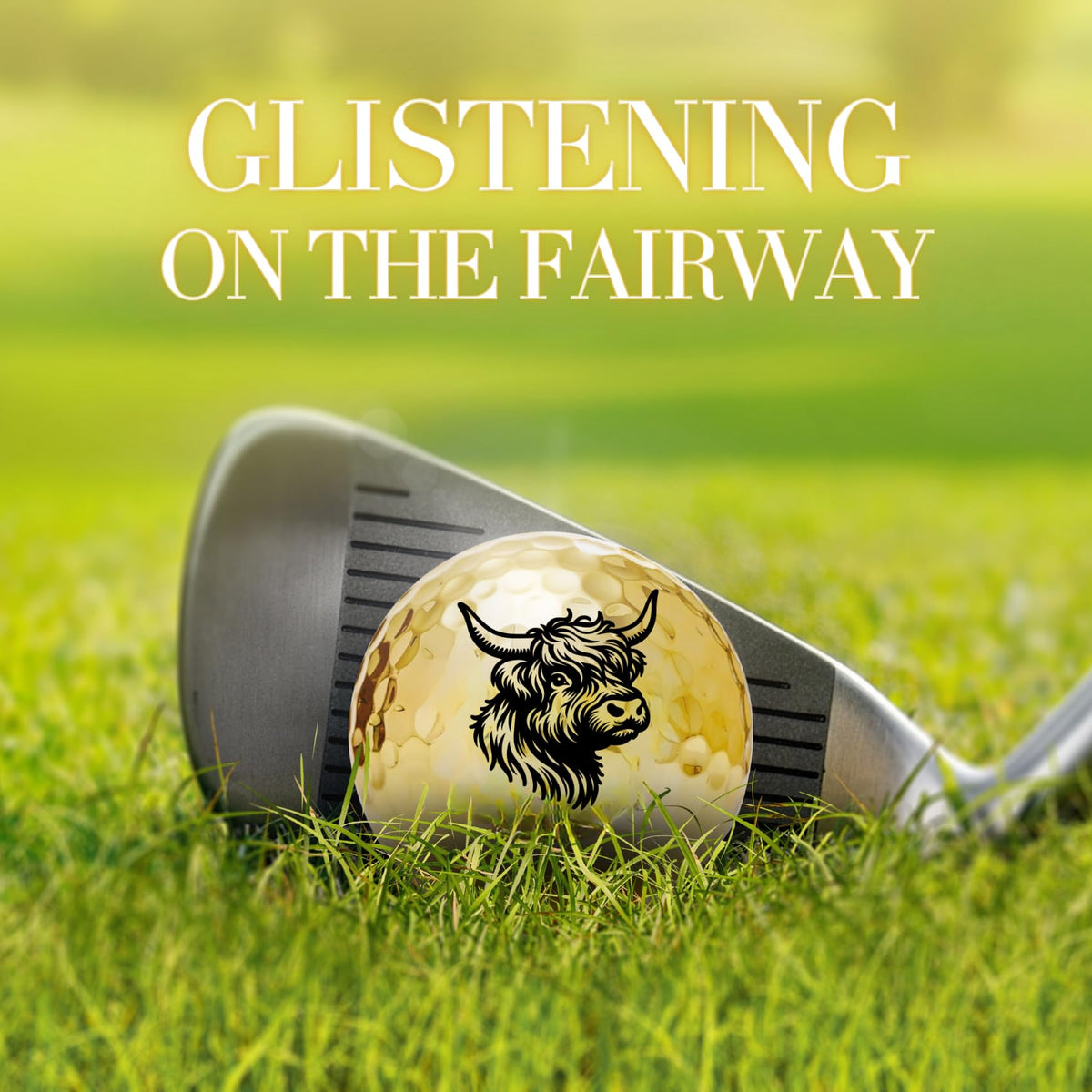 CybGene electroplated gold finish enhances style and durability on the course