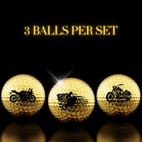 CybGene elegant gold golf ball stands out on course