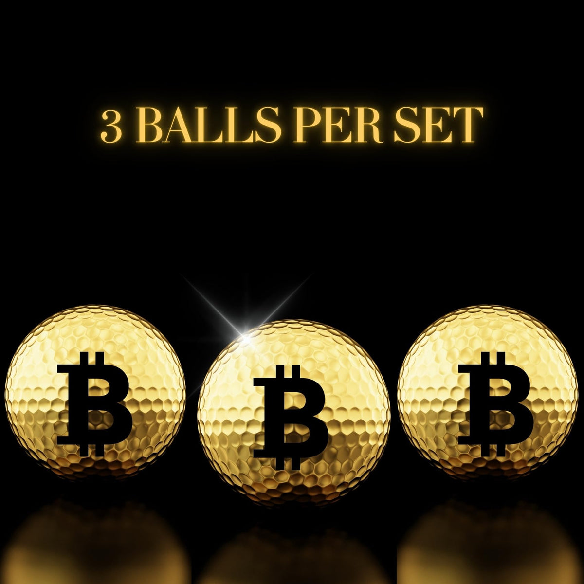 CybGene elegant gold balls on the green for standout style.
