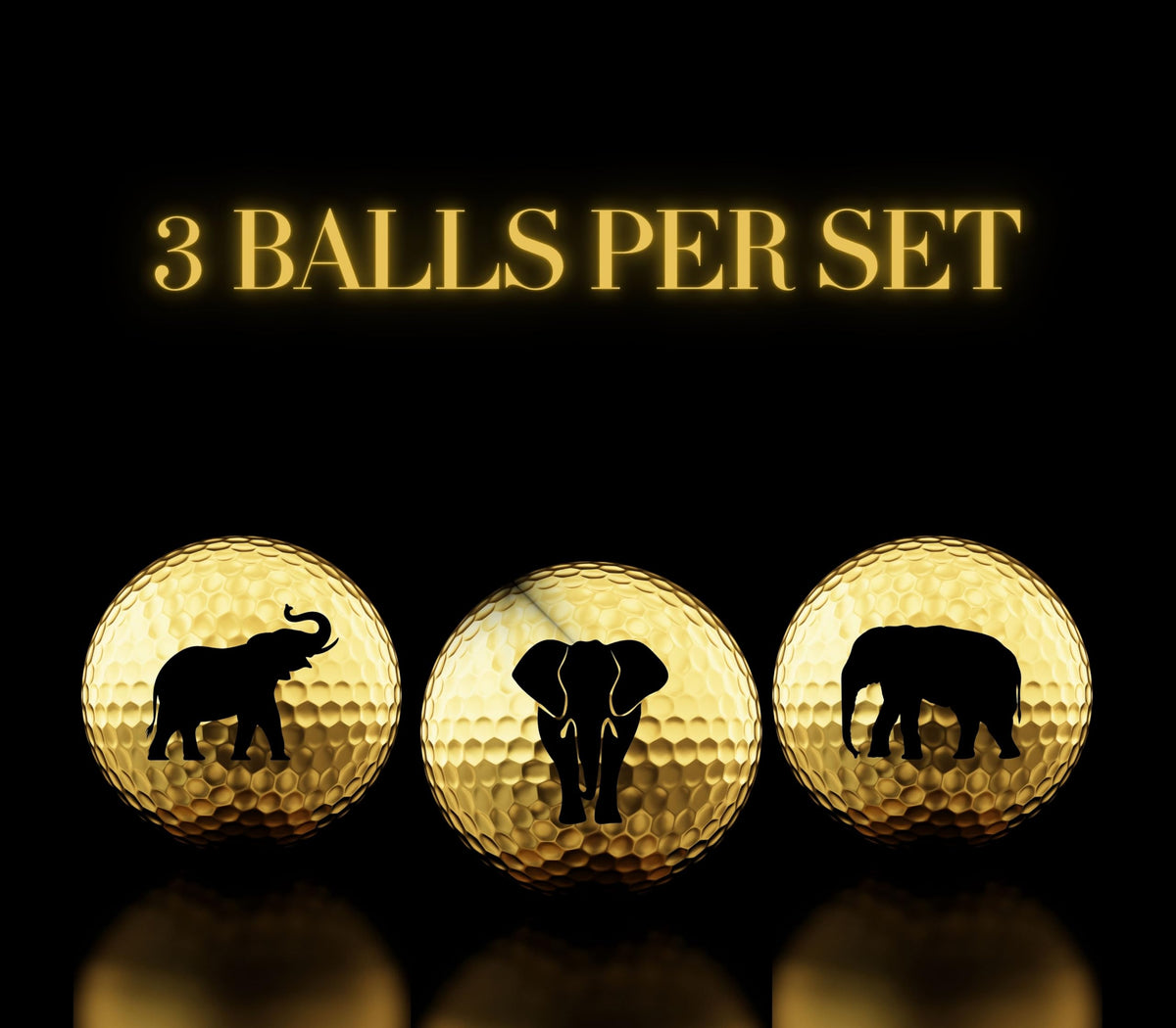 CybGene elephant birthday gift golf balls for golf-loving friends