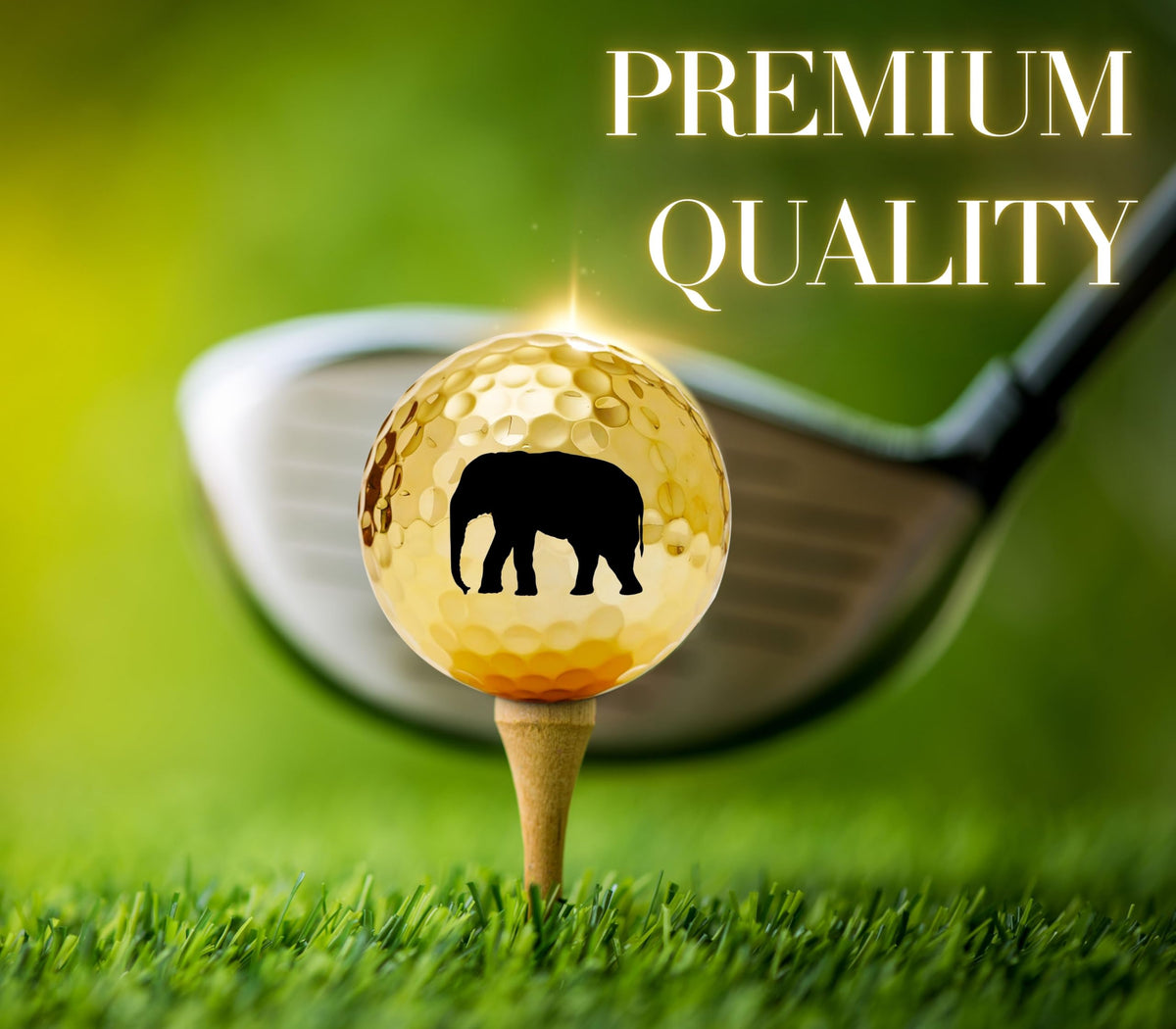 CybGene elephant Christmas golf gift, a unique seasonal surprise