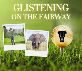 CybGene elephant-pattern golf balls add distinctive flair to your round