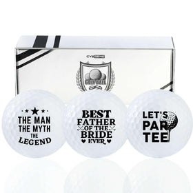 CybGene Father of the Bride golf balls set with exquisite design for a premium on-course look.