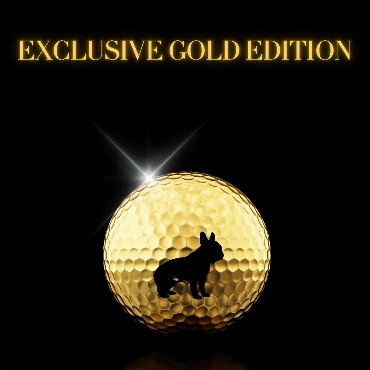 CybGene French Bulldog pattern golf balls for dog-loving players on course, ideal for every round