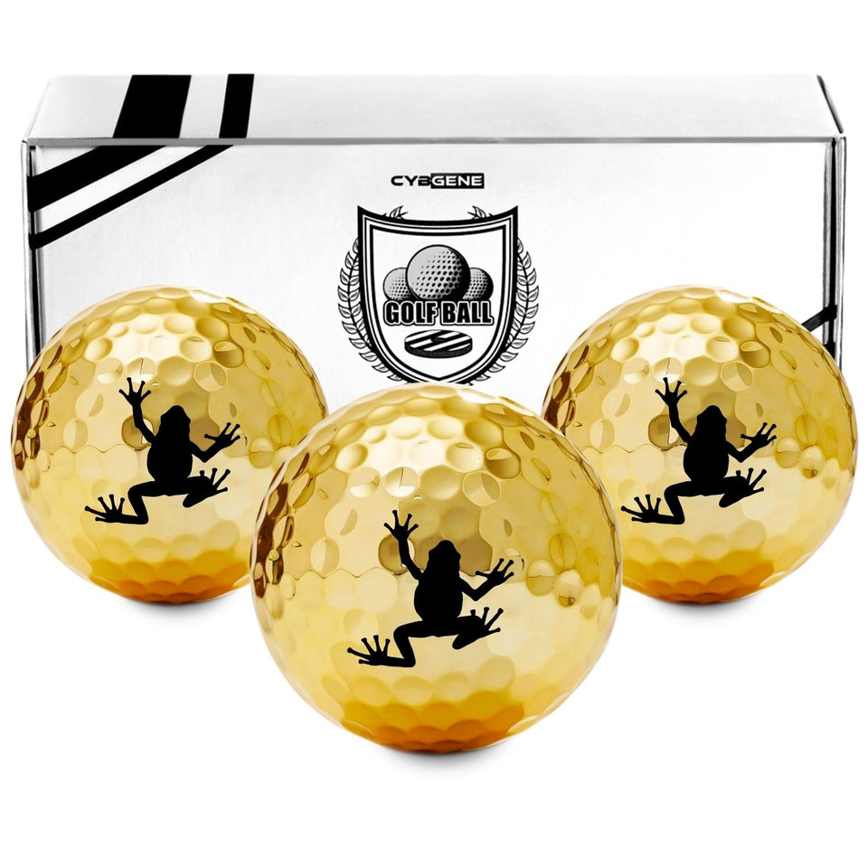 CybGene frog gifts golf ball pattern close-up for eye-catching design