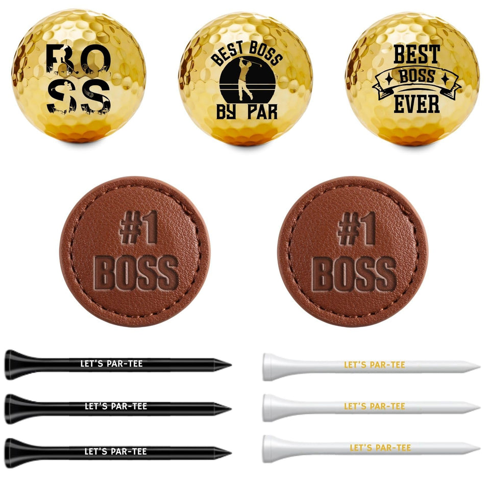 CybGene funny boss golf balls with bold designs for a playful gift.