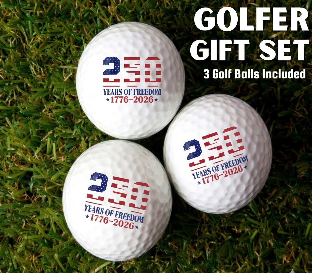 CybGene anniversary golf ball gift set for golf enthusiasts
