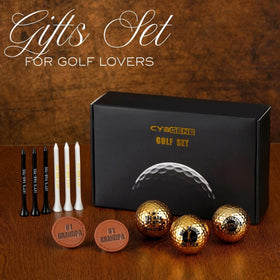 Gift-giving scene with CybGene golf set, ideal for occasions