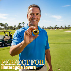 CybGene gift ready gold golf balls for birthdays or holidays