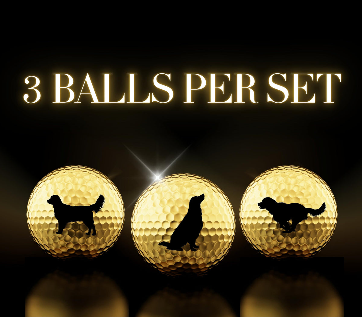 CybGene gift-ready golf ball set is ideal for golfers and dog lovers.