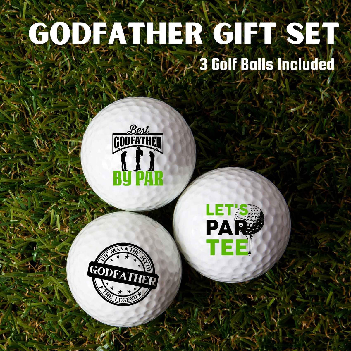 Godfather golf balls by CybGene offer high-speed cores for potential distance.