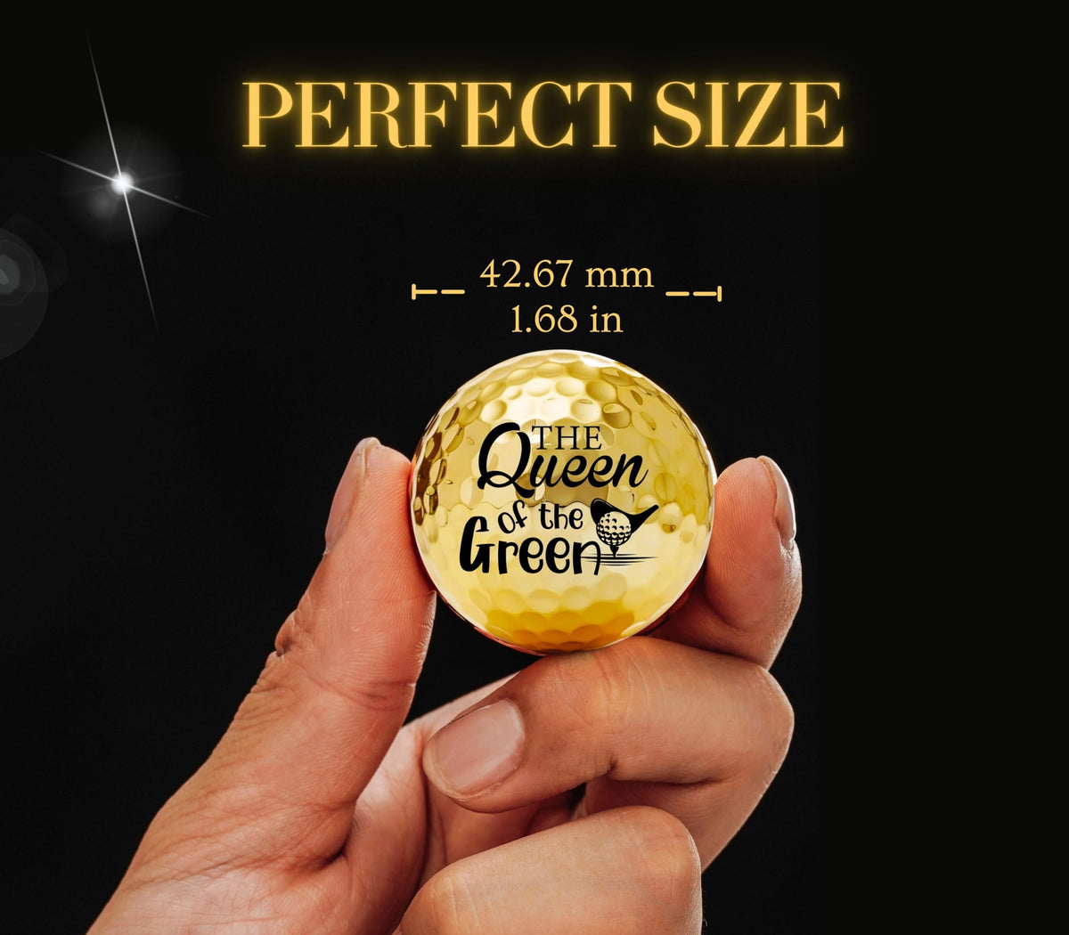 Stand out on the course with the elegant gold finish from CybGene.