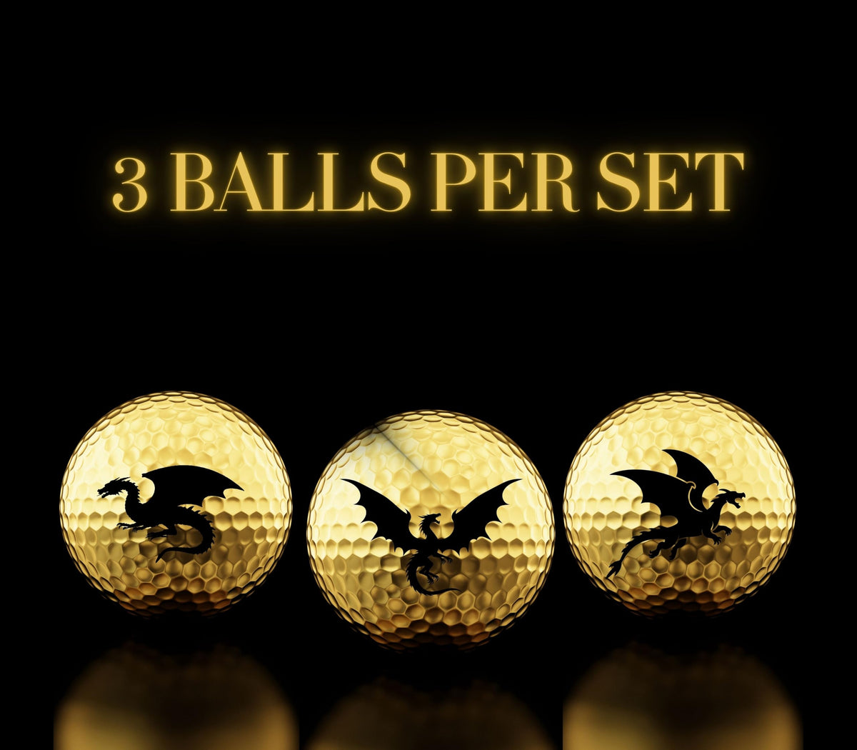 Gold edition CybGene golf ball gift set with premium presentation.