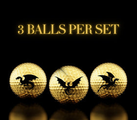 Gold edition CybGene golf ball gift set with premium presentation.