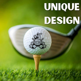 CybGene golf balls featuring a unique boss-day pattern for golf lovers