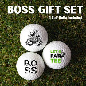 CybGene premium golf balls with bold boss-day patterns and quality finish
