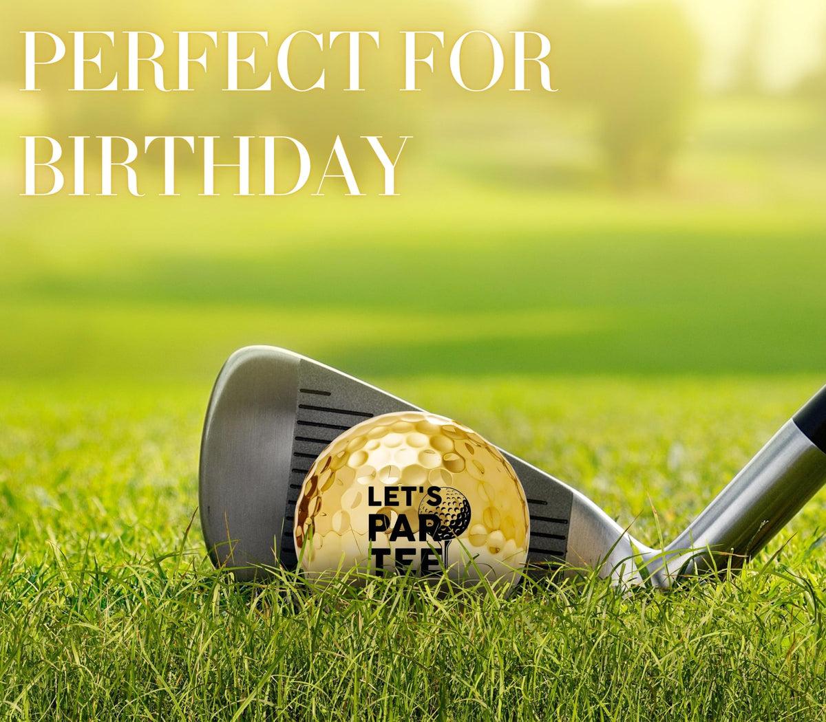CybGene premium golf ball set presented as a stylish present for dad or brother