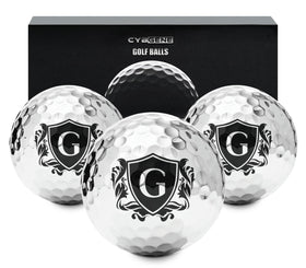 CybGene golf balls feature a radiant silver outer layer for a premium, eye-catching on-course look.