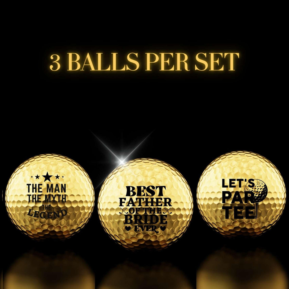 CybGene golf balls feature unique quotes for a personal gift touch.