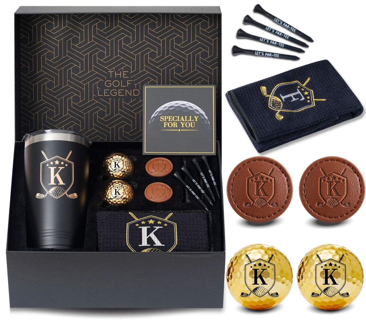 CybGene heirloom box with gold-foil initials, gift-ready presentation.