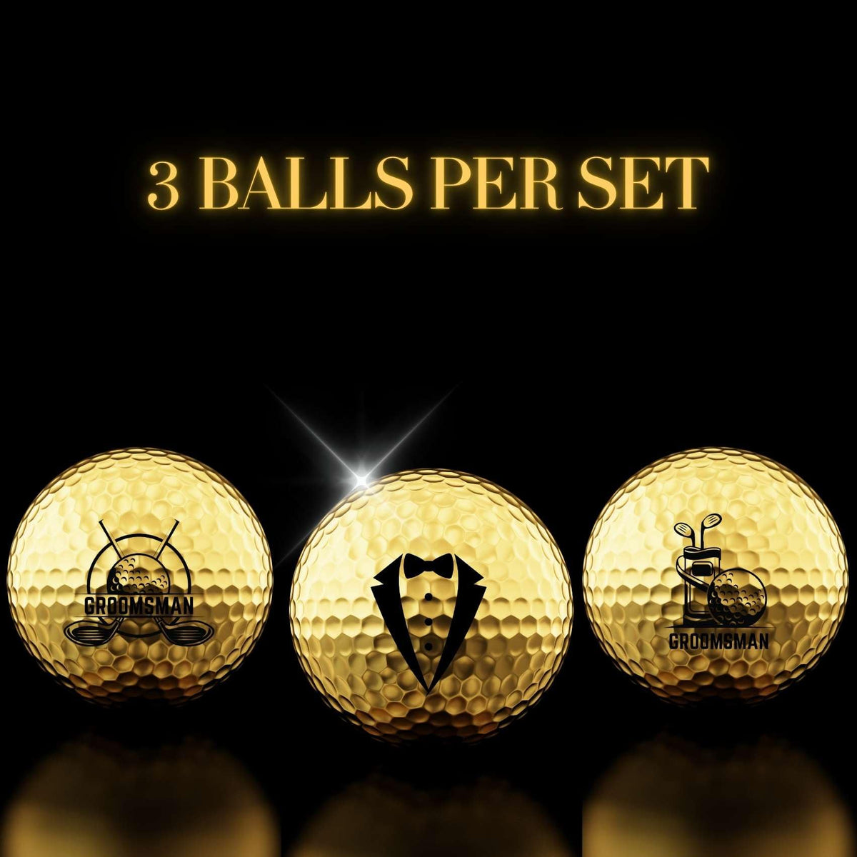 CybGene golf balls with logo finish for lasting durability.