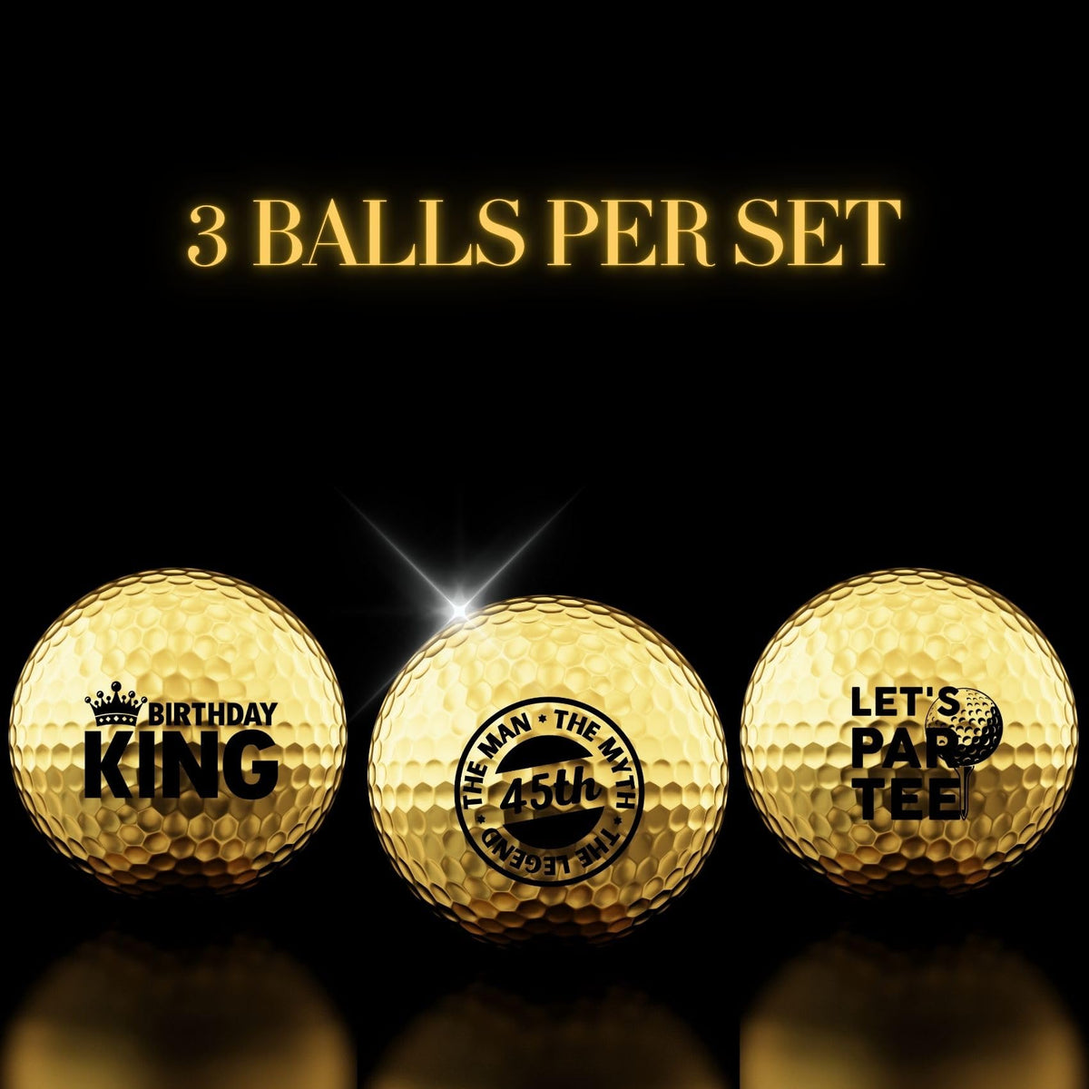 CybGene logo-printed golf balls with durable, fade-resistant finish.