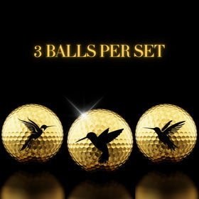 CybGene luxury gold golf ball on the green stands out with refined style.