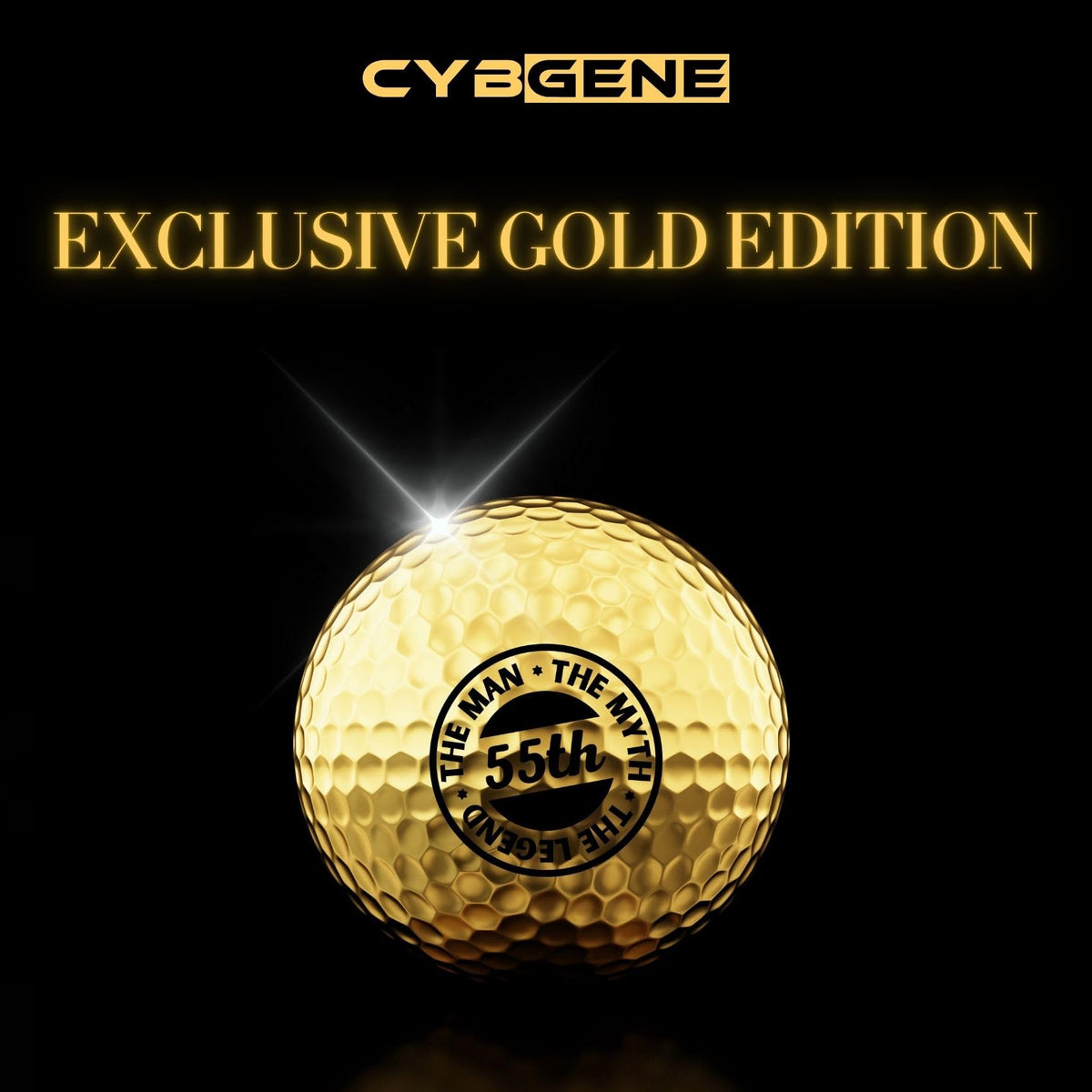 CybGene pattern-design golf balls ideal for memorable gifts.
