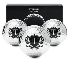 CybGene personalized golf balls with radiant silver coating for on-course sophistication.