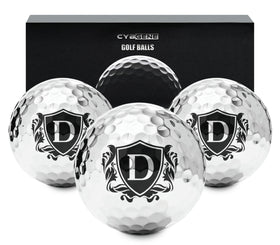 CybGene personalized golf balls with a silver design for standout style.