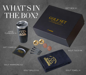 CybGene retirement gift set 11-piece design for complete golfer-friendly gift that elevates any celebration.
