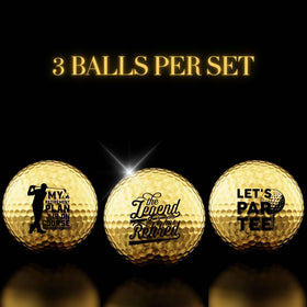 CybGene retirement golf balls with durable prints and varied patterns for on-course use