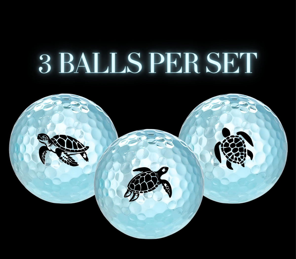 CybGene Sea Turtle gift packaging blue presents an elegant golf gift set