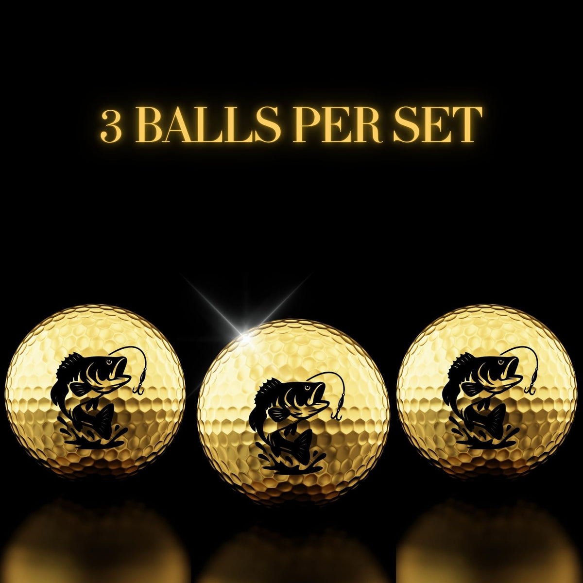 CybGene stand-out-on-course gold balls enhancing on-field presence