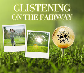 CybGene yellow sun pattern golf balls highlight playful style and performance