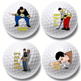 CYjorkbgg 12pcs funny golf balls pack with playful designs for gifting