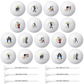 CYjorkbgg funny golf balls closeup printed for playful on-course practice.