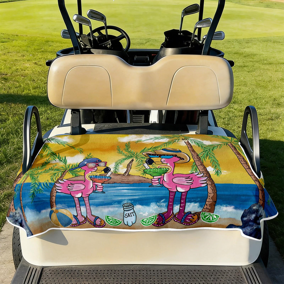 Cylanta machine-washable golf cart seat cover for simple cleaning