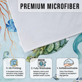 Cylanta soft microfiber seat cover feels velvety and breathable.