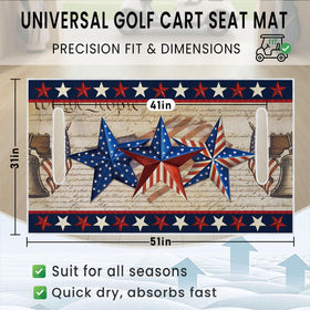 Cylanta universal-fit seat cover with armrest holes offers tool-free installation.