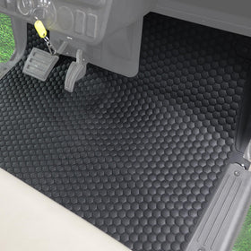 CYOOYC TPE floor mat full-coverage design traps dirt and moisture.