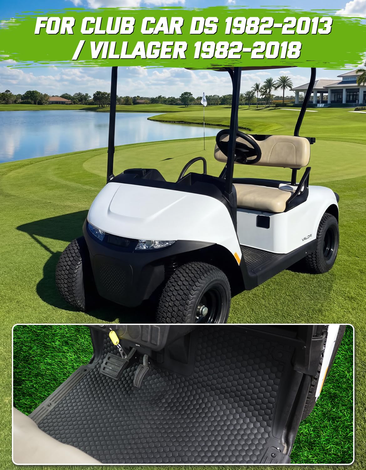 CYOOYC TPE front floor mat installation without tools for quick setup