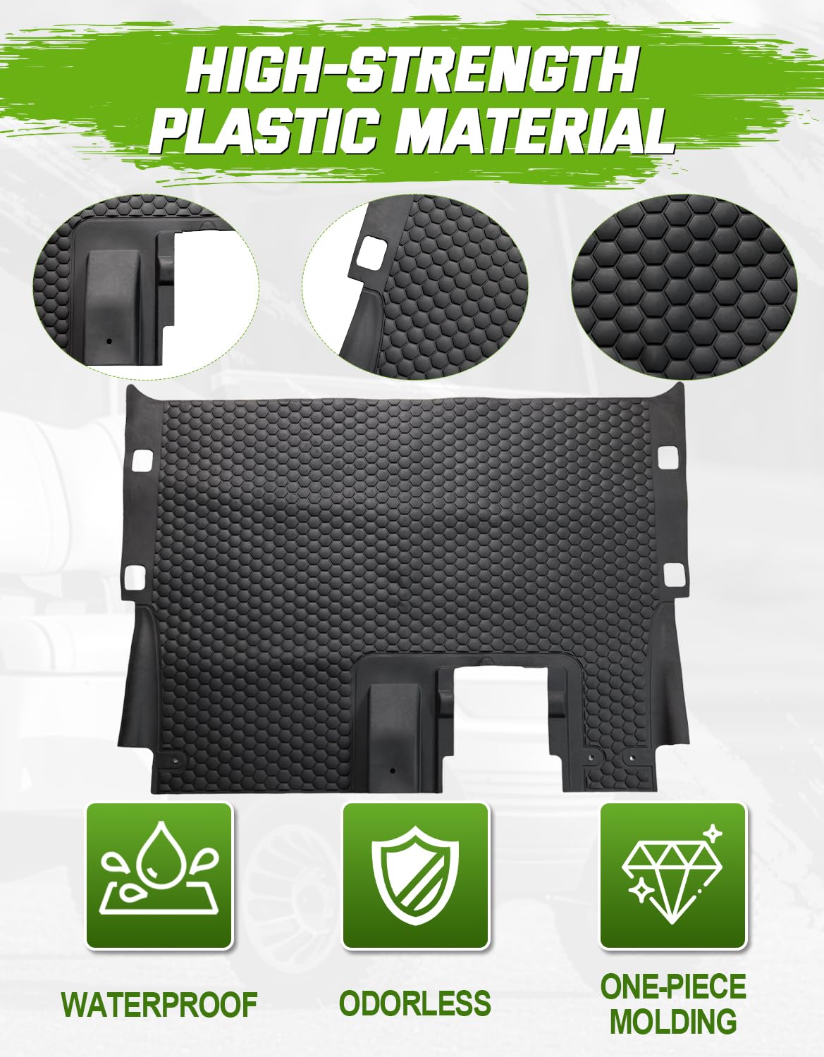 CYOOYC TPE front floor mat providing full-coverage protection against spills and dirt