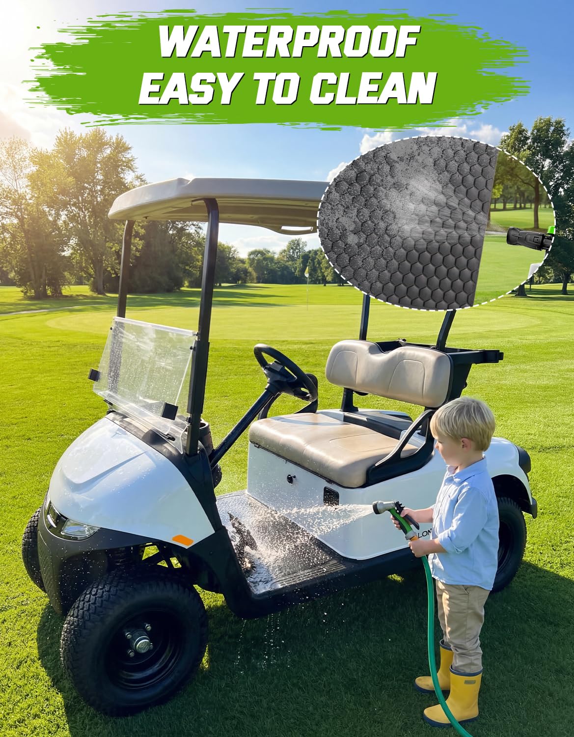 CYOOYC TPE front floor mat OEM replacement compatibility with Club Car