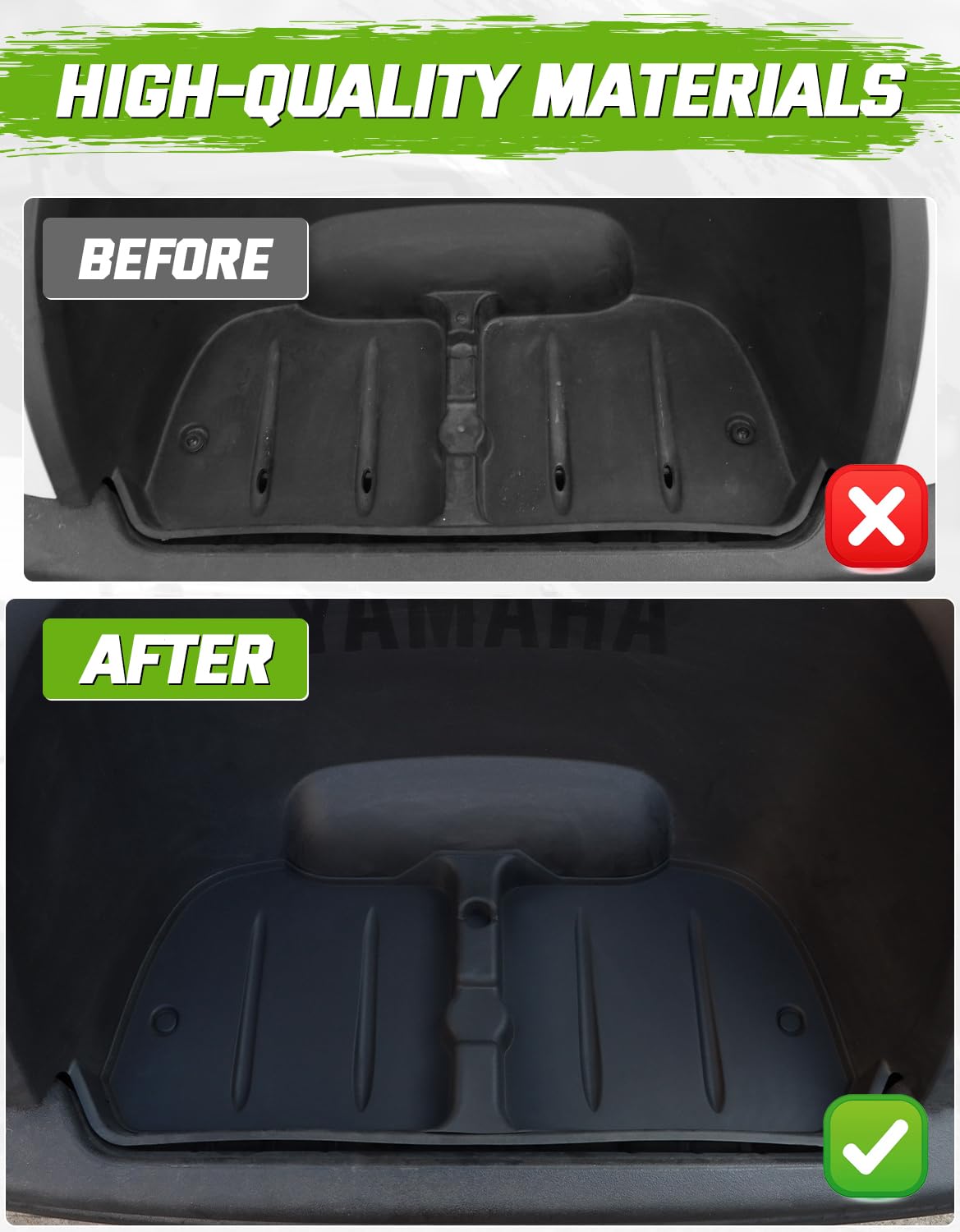 CYOOYC mat uses premium TPE for durable, weather-resistant protection