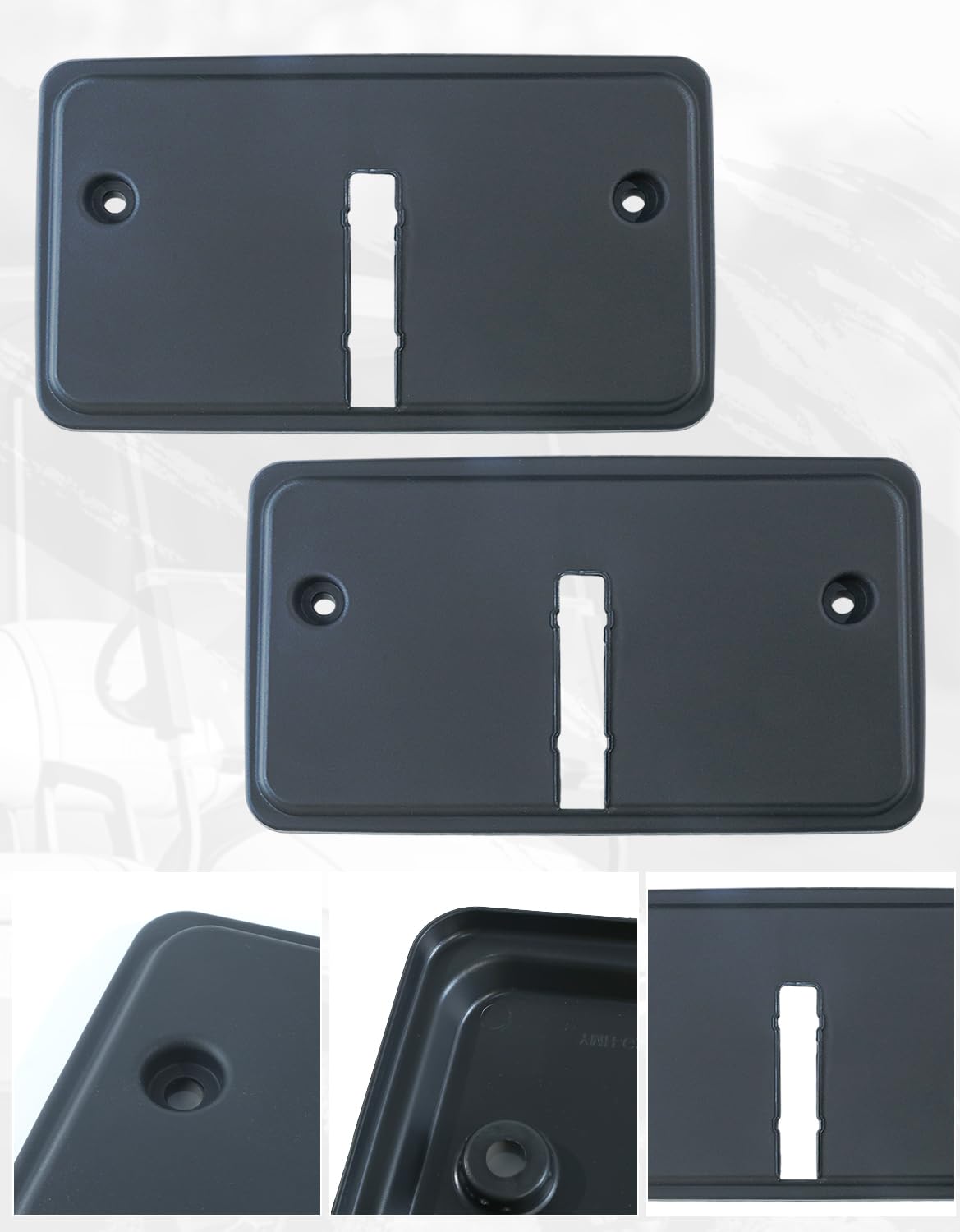 Front view of CYOOYC seat back cap shell cover on Yamaha G-Series cart