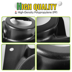 CYOOYC 30-degree angled brackets direct sound toward riders in EZGO RXV