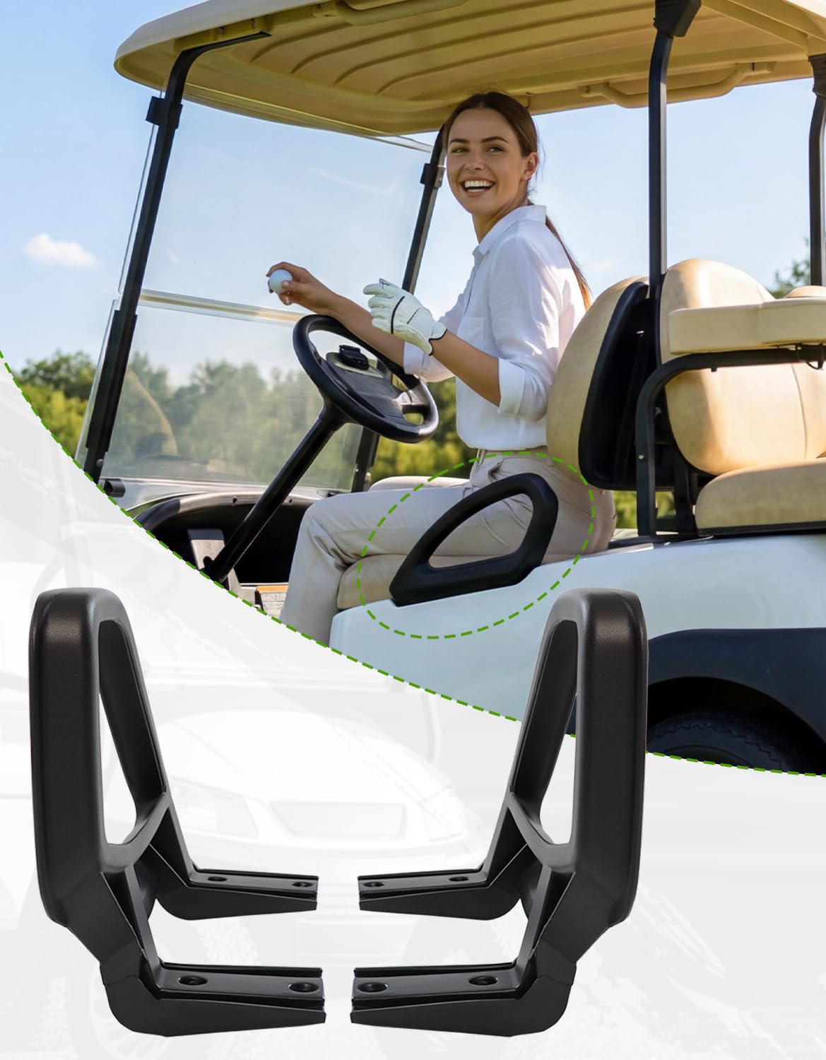 CYOOYC ABS construction arm rest, durable and long-lasting.