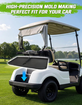 CYOOYC all-weather shield keeps mud and debris away from the cart interior.